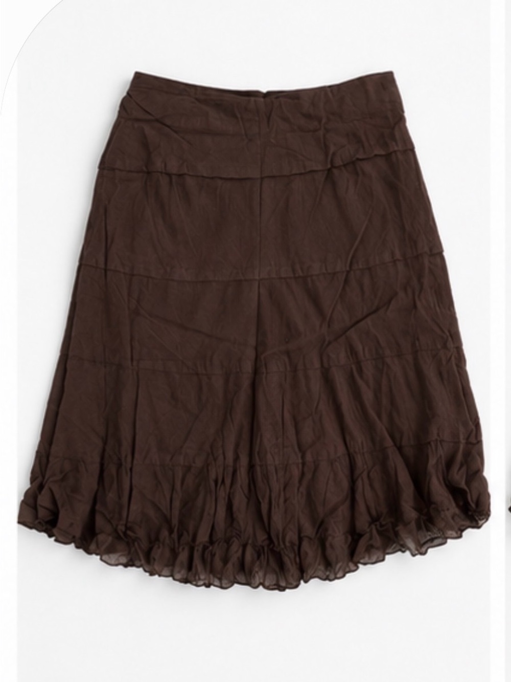 Brown 100% Cotton Skirt - Women
